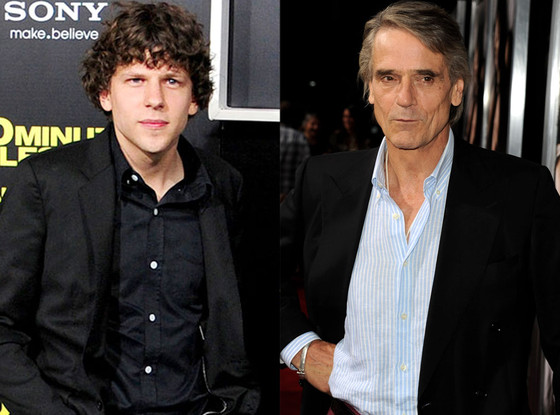 Jesse Eisenberg, Jeremy Irons Jesse Eisenberg, Jeremy Irons